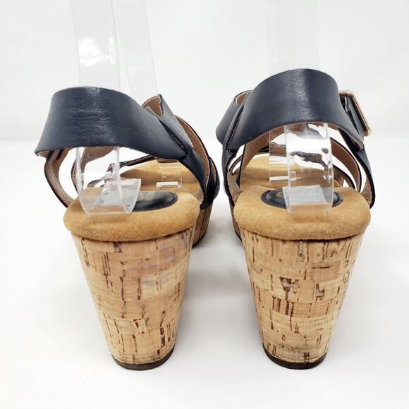 I Love Comfort Memo Tech Black Open-Toe Wedge SIZE 7 - Picture 10 of 13